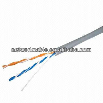 Professional manufacture high quality 24awg utp cat5e network cable 2pair